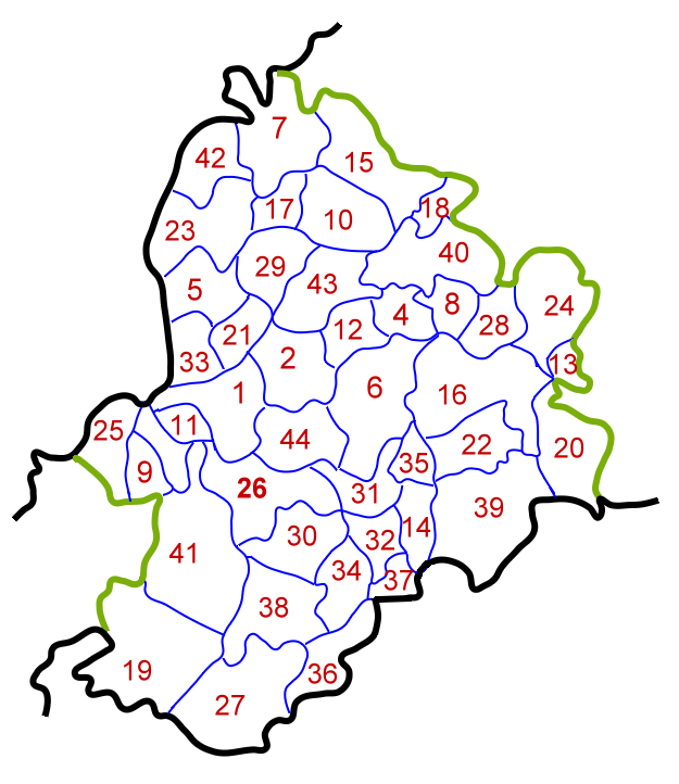 Carte du canton périgord Ribéracois