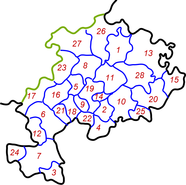 carte des communes du canton